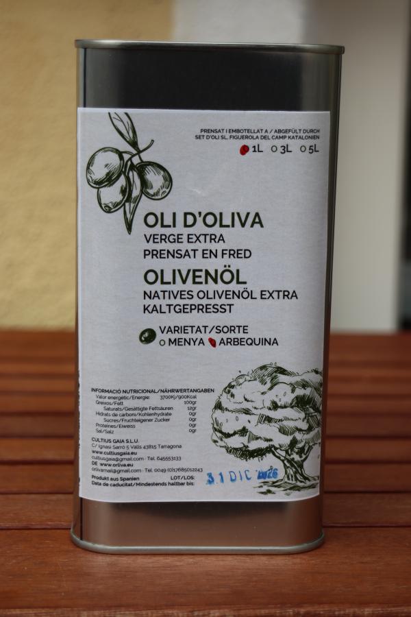 Natives Olivenöl extra kaltgepresst