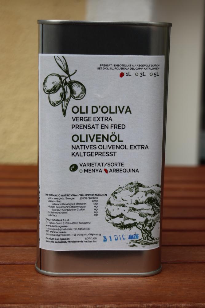 Natives Olivenöl extra kaltgepresst